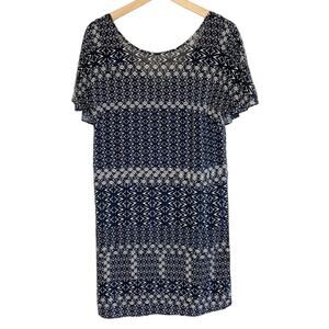 Velvet by Graham and Spencer Tribal Print Shift Mini Dress Women's Size XS